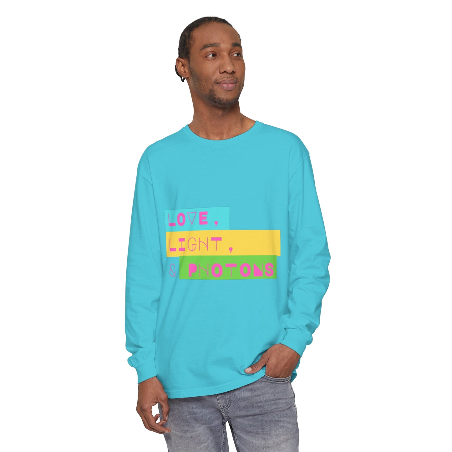 LOVE LIGHT & PHOTONS Unisex Garment-dyed Long Sleeve T-Shirt