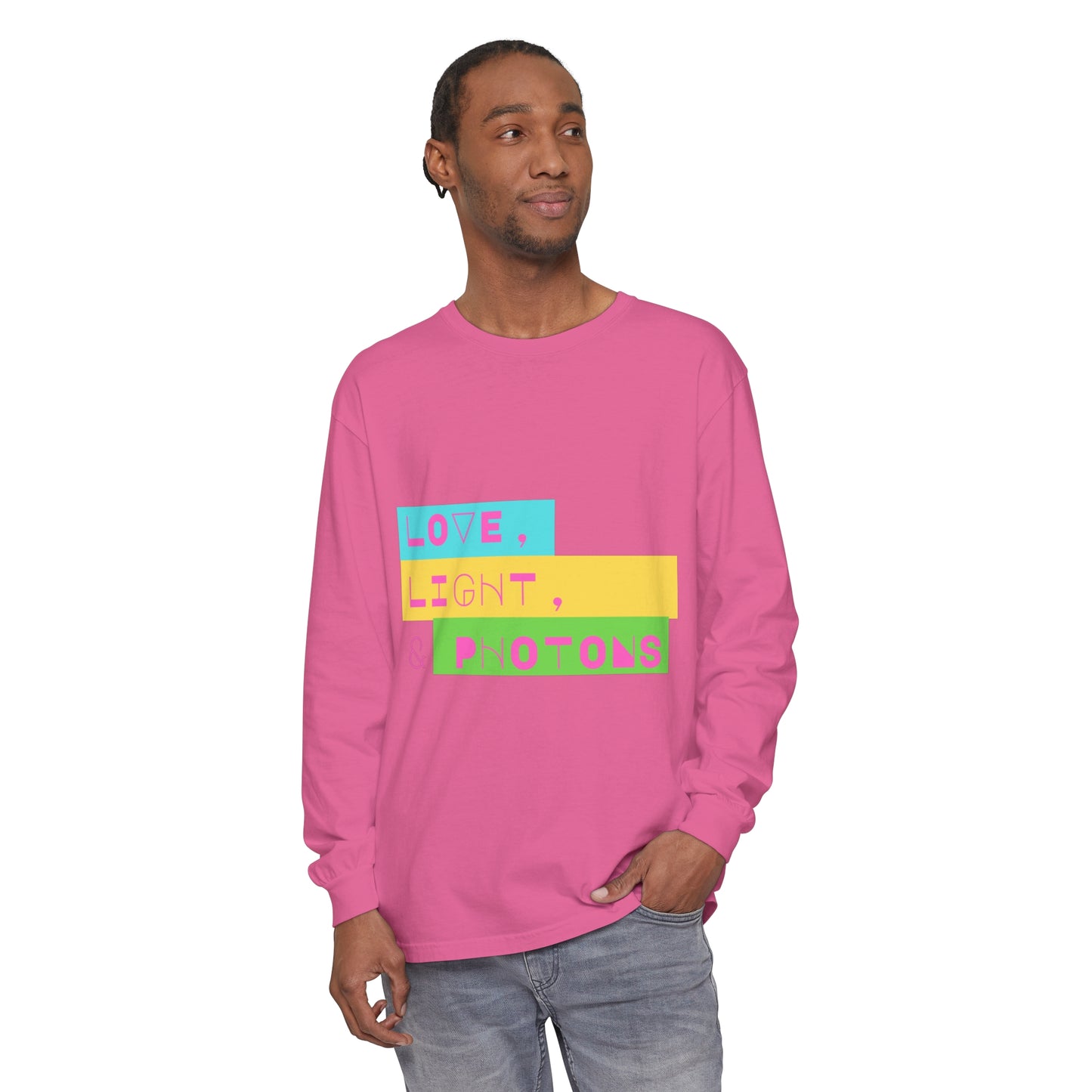 LOVE LIGHT & PHOTONS Unisex Garment-dyed Long Sleeve T-Shirt