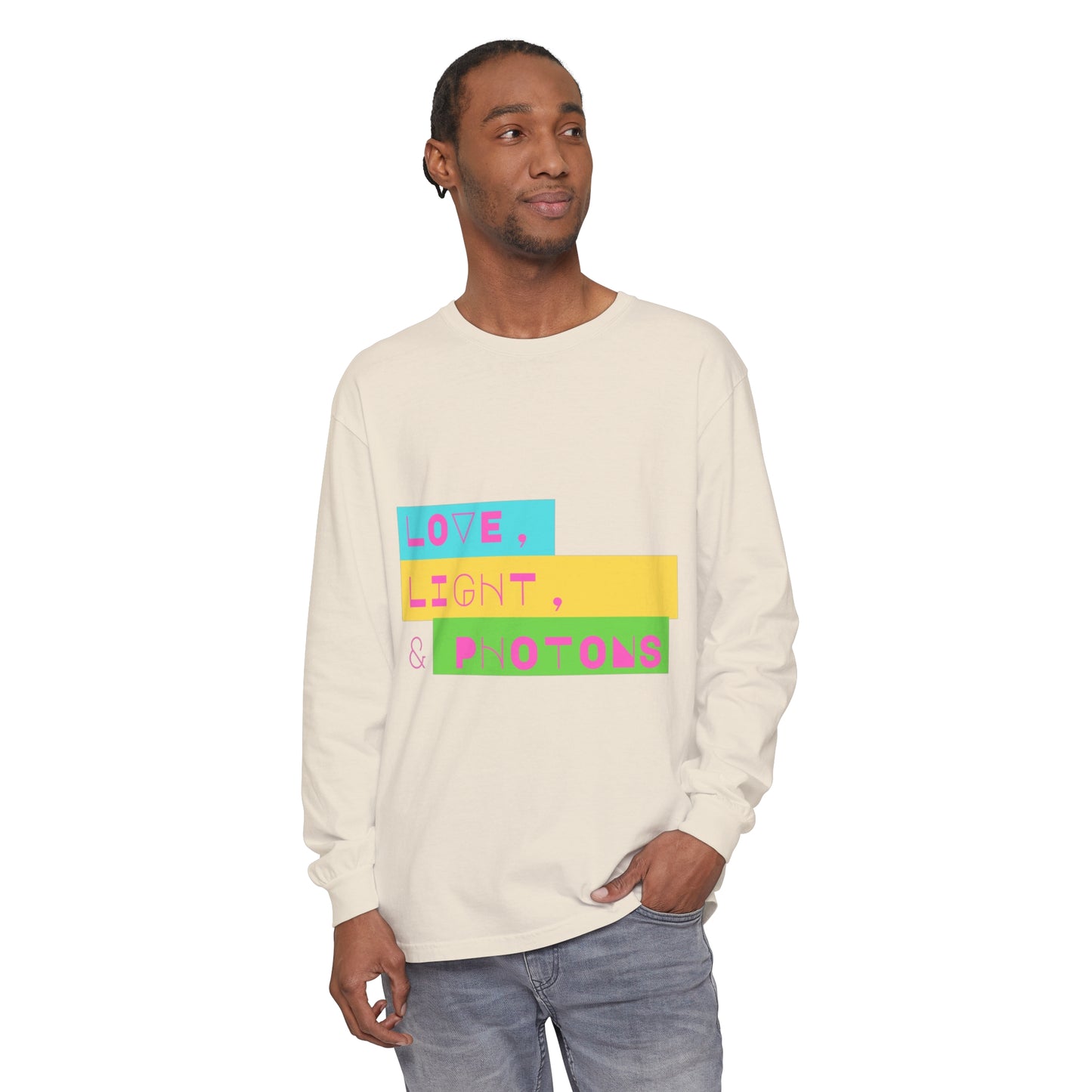 LOVE LIGHT & PHOTONS Unisex Garment-dyed Long Sleeve T-Shirt