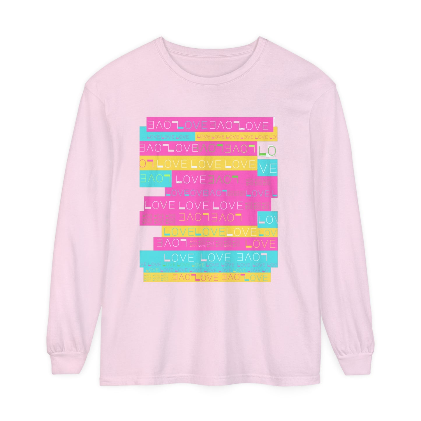 LOVE & LIGHT Unisex Garment-dyed Long Sleeve T-Shirt