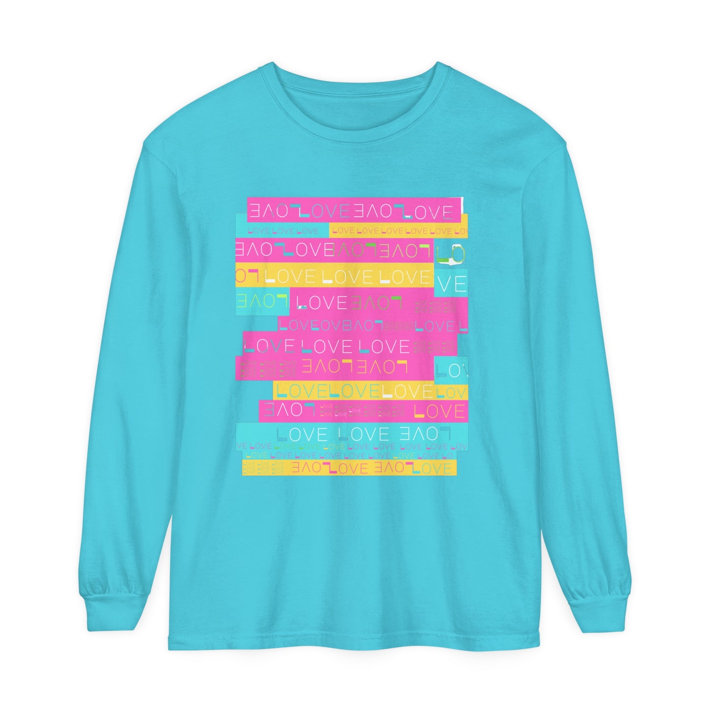 LOVE & LIGHT Unisex Garment-dyed Long Sleeve T-Shirt