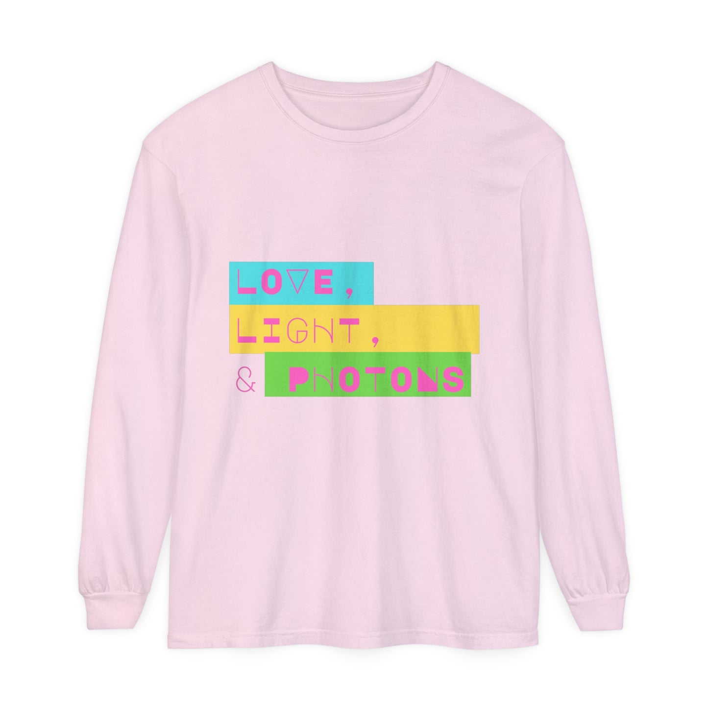 LOVE LIGHT & PHOTONS Unisex Garment-dyed Long Sleeve T-Shirt