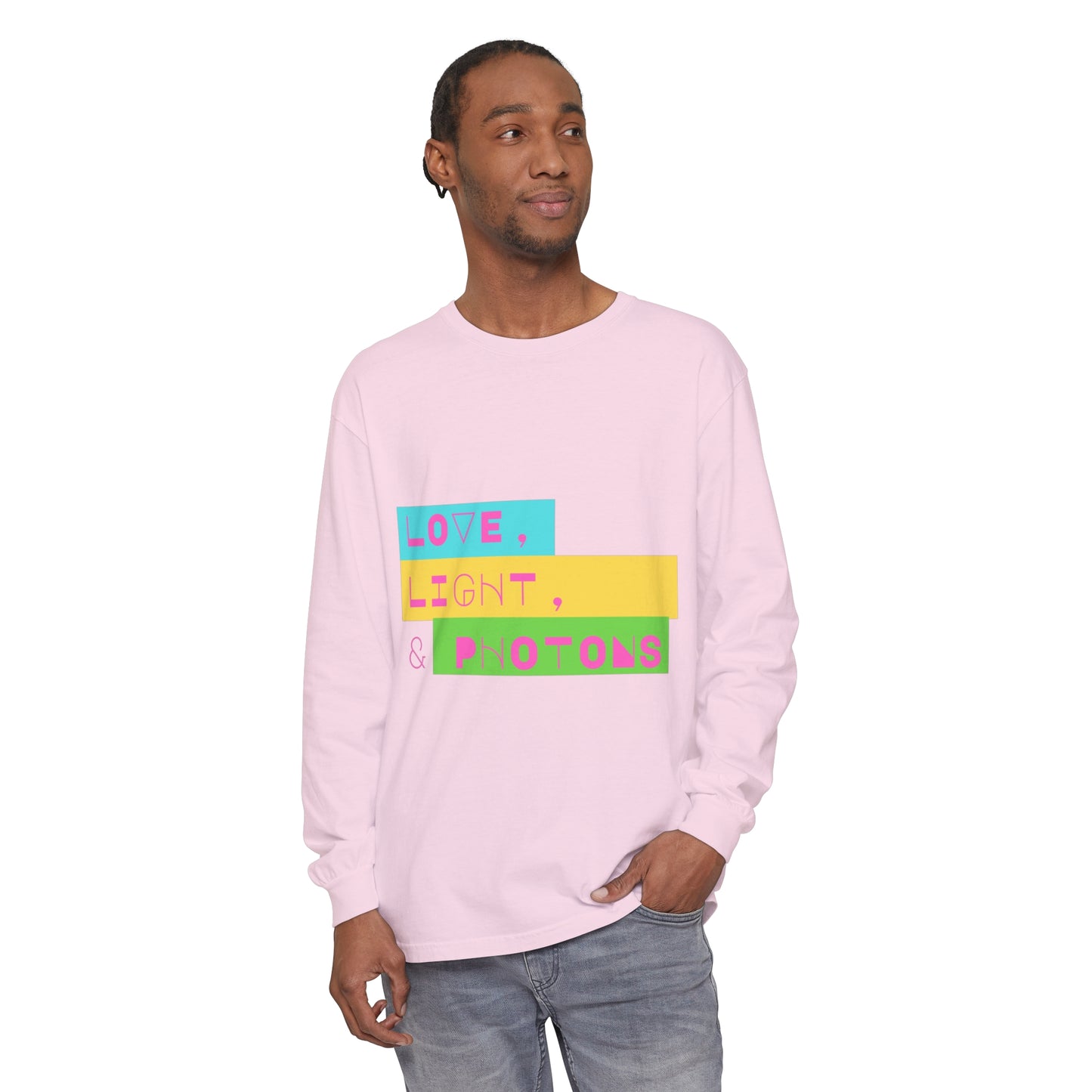 LOVE LIGHT & PHOTONS Unisex Garment-dyed Long Sleeve T-Shirt