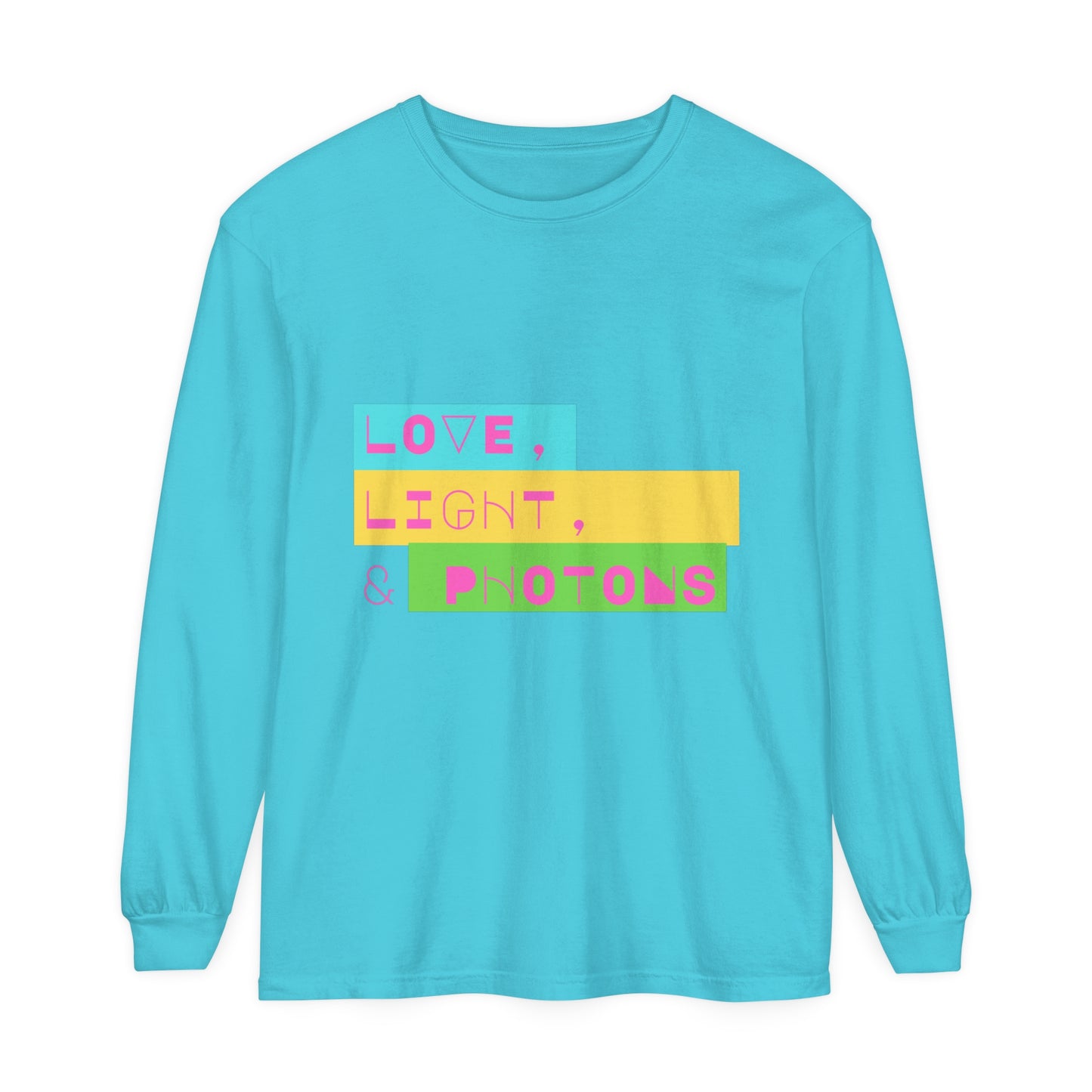 LOVE LIGHT & PHOTONS Unisex Garment-dyed Long Sleeve T-Shirt