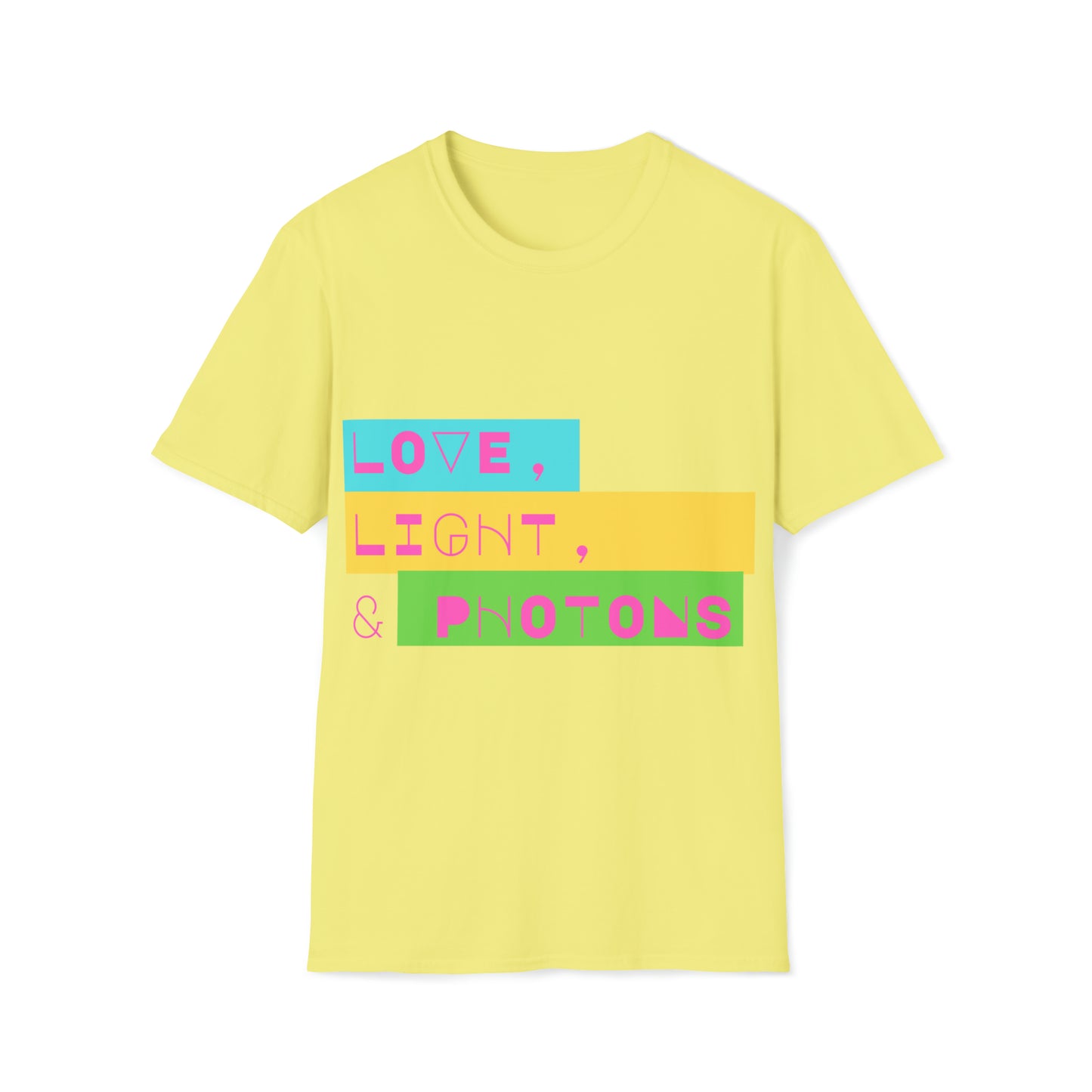 LOVE LIGHT & PHOTONS Unisex Softstyle T-Shirt