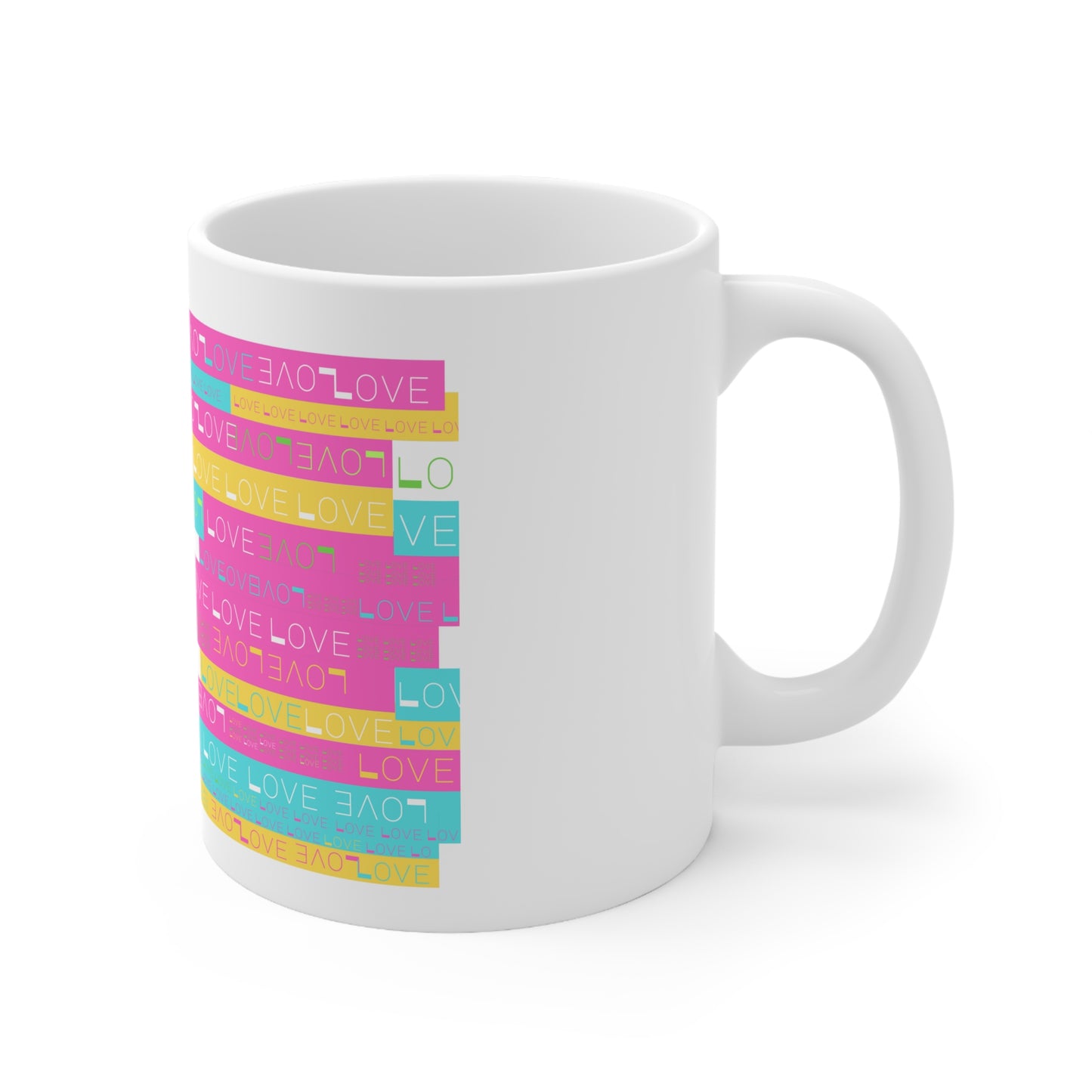 LOVE & LIGHT Ceramic Mug, 11oz