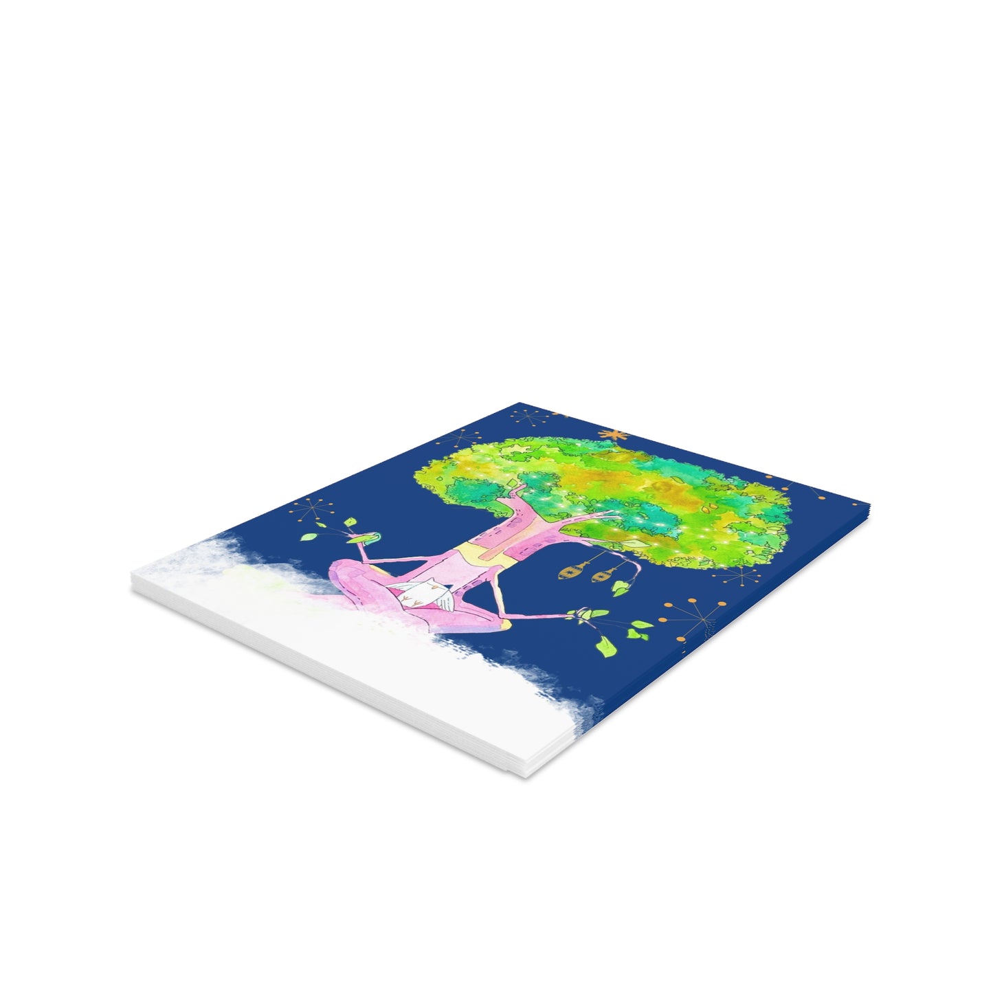 Heavily Meditated Holiday greeting cards (8, 16, and 24 pcs)