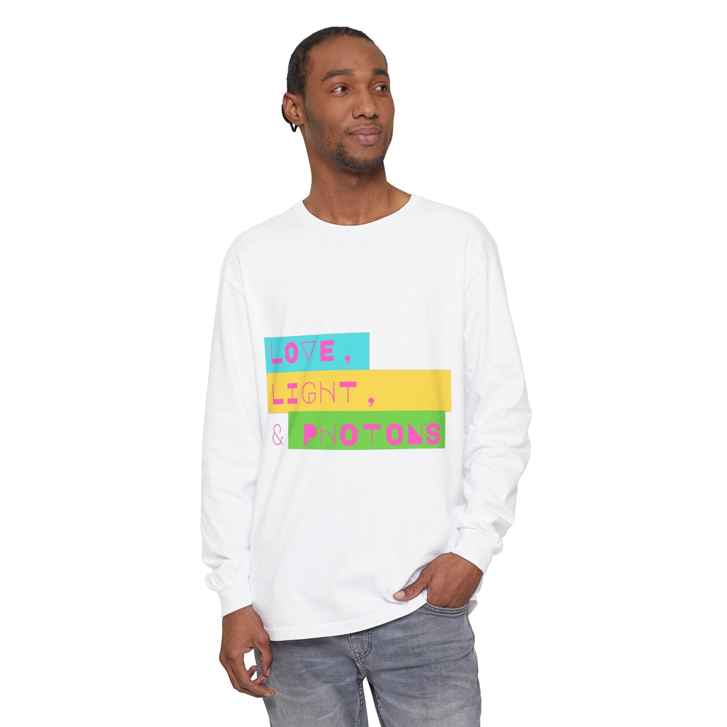 LOVE LIGHT & PHOTONS Unisex Garment-dyed Long Sleeve T-Shirt