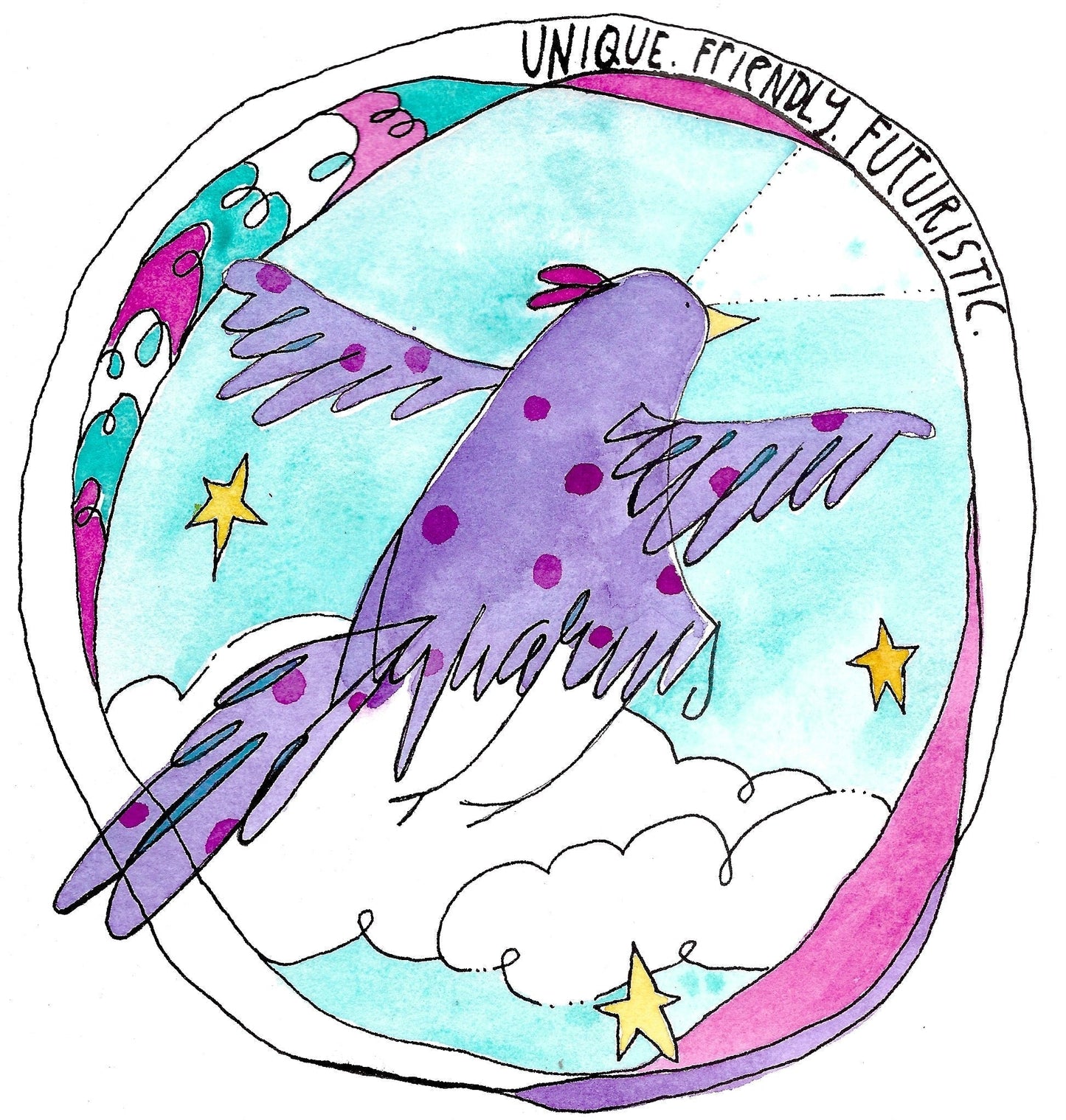 Family Zodiac Astro-Flock Art Prints Virgo