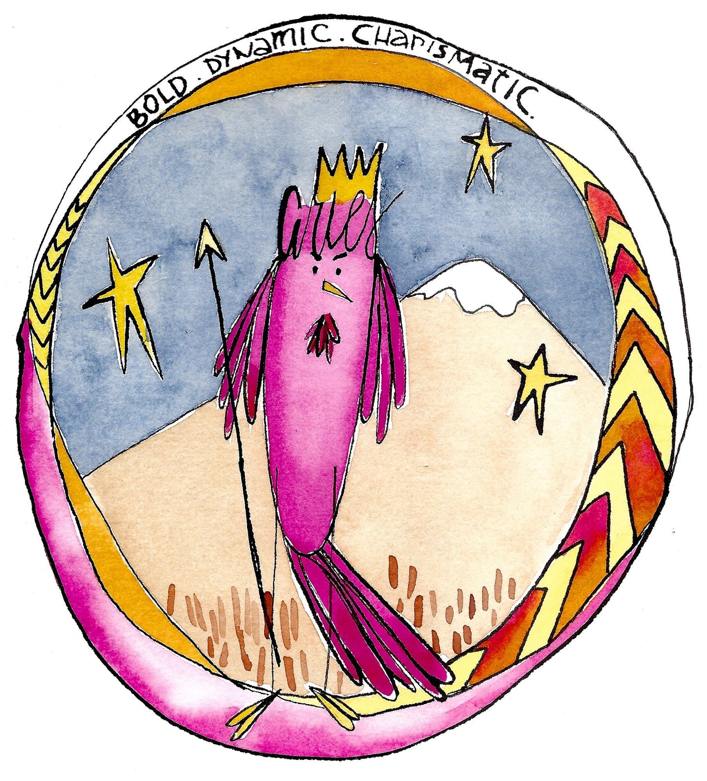 Family Zodiac Astro-Flock Art Prints Taurus