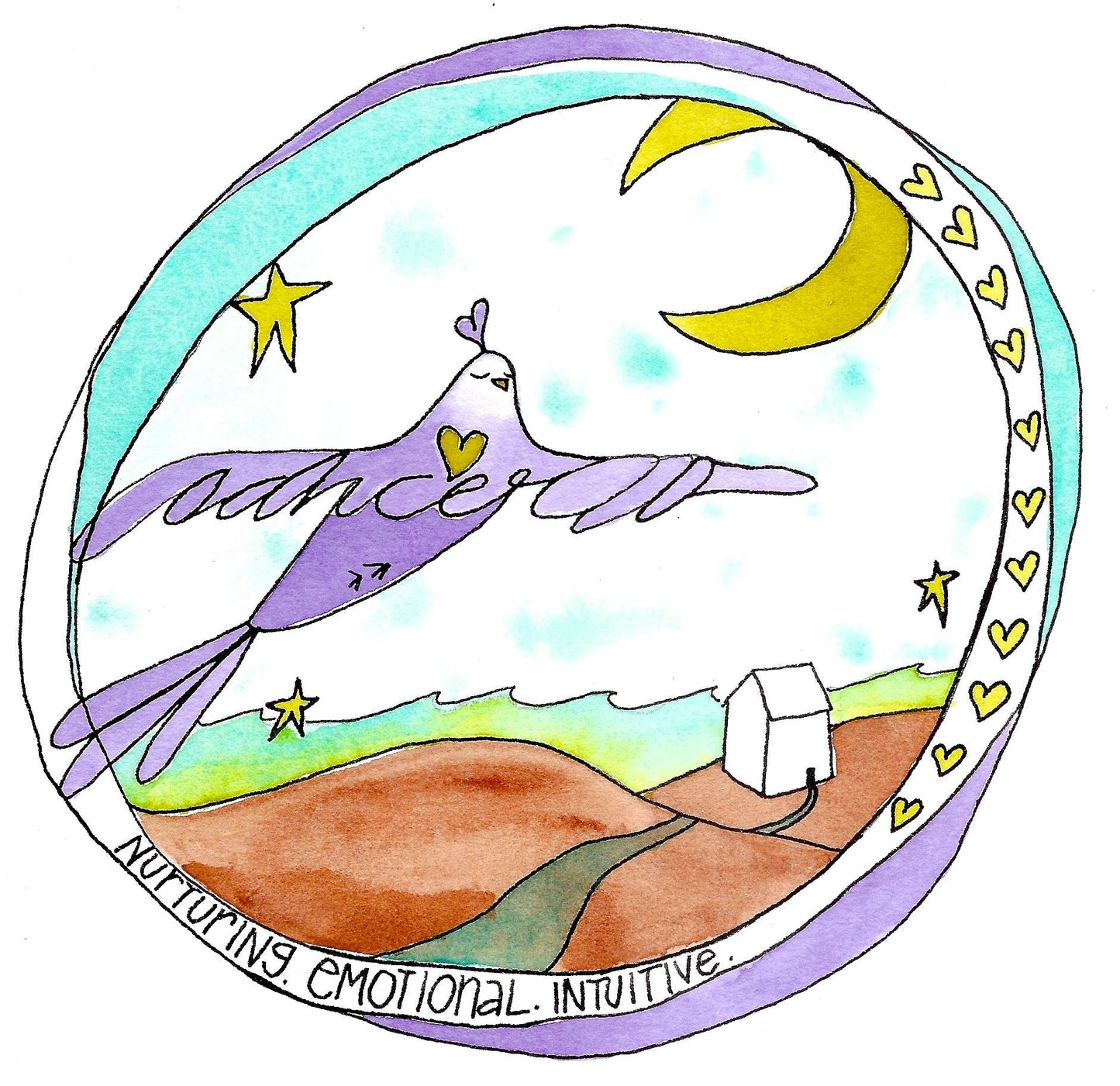 Family Zodiac Astro-Flock Art Prints Virgo