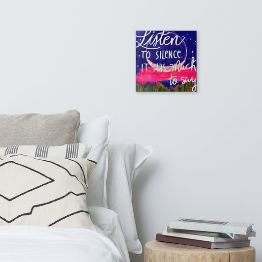 Listen To The Silence- Art Print
