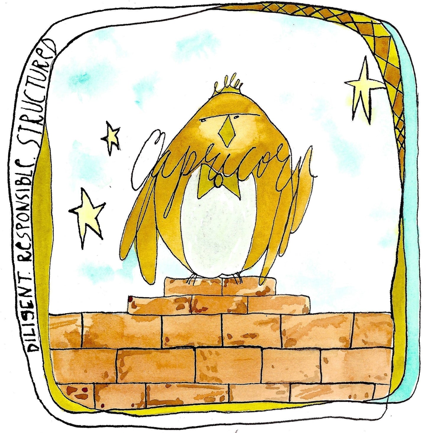 Family Zodiac Astro-Flock Art Prints Virgo