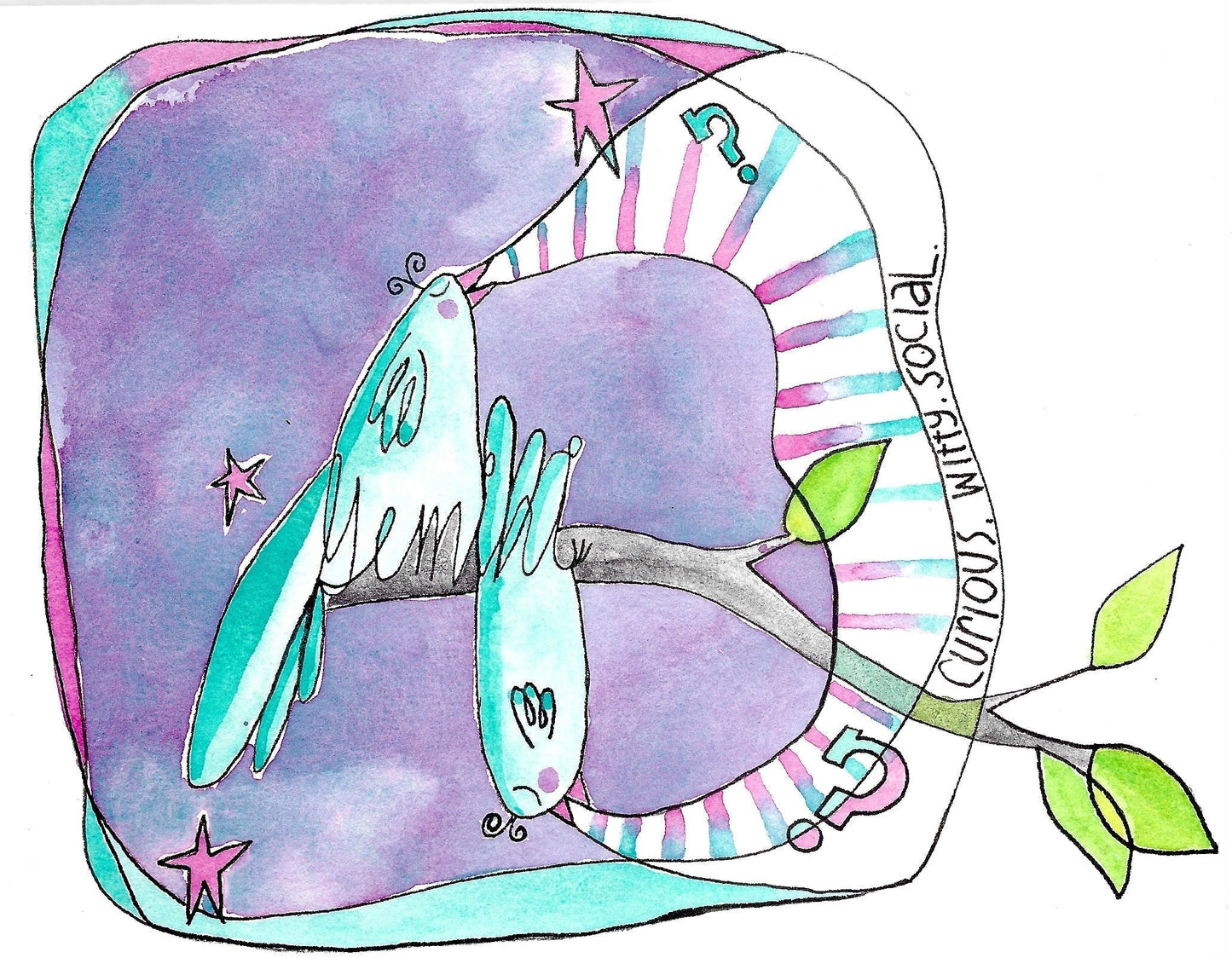 Family Zodiac Astro-Flock Art Prints Libra