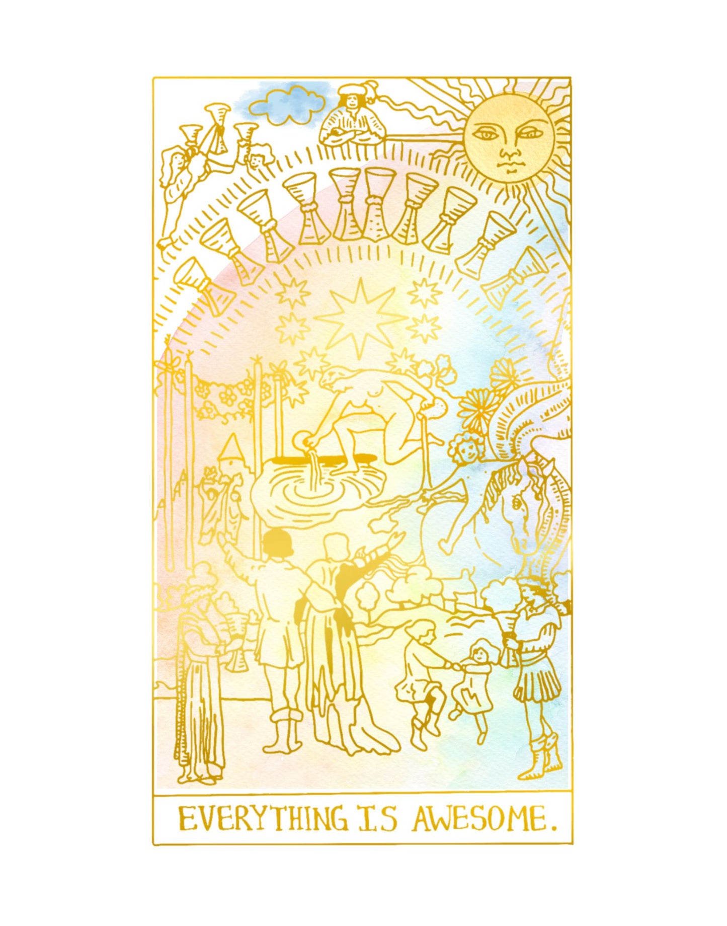 Everything Is Awesome Metal print