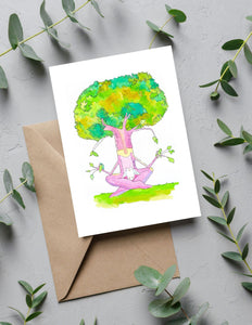Heavily Meditated Greeting Card