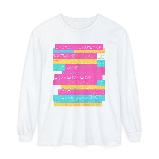 LOVE & LIGHT Unisex Garment-dyed Long Sleeve T-Shirt