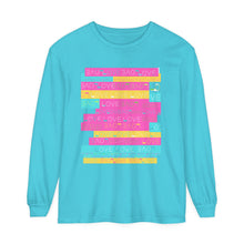 Load image into Gallery viewer, LOVE &amp; LIGHT Unisex Garment-dyed Long Sleeve T-Shirt