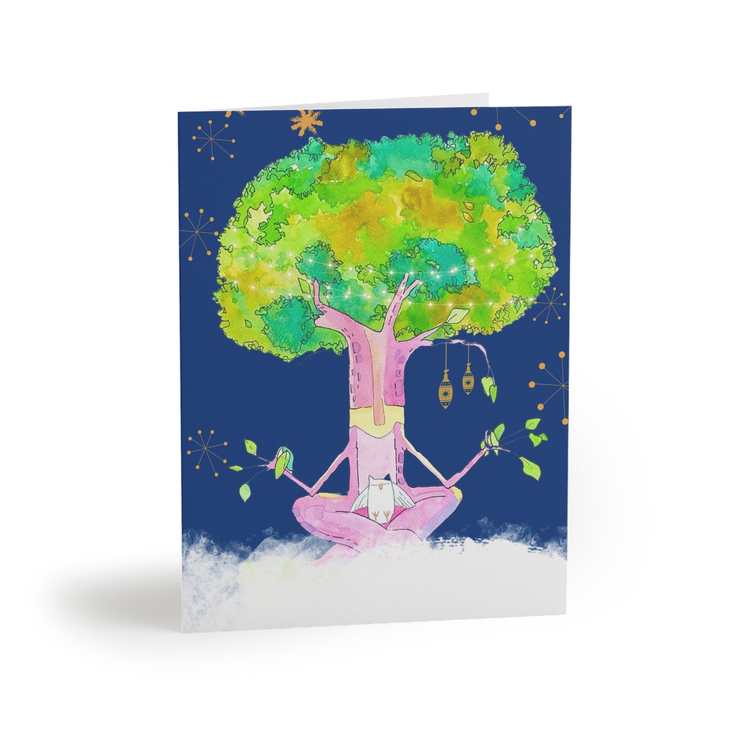 Heavily Meditated Holiday greeting cards (8, 16, and 24 pcs)