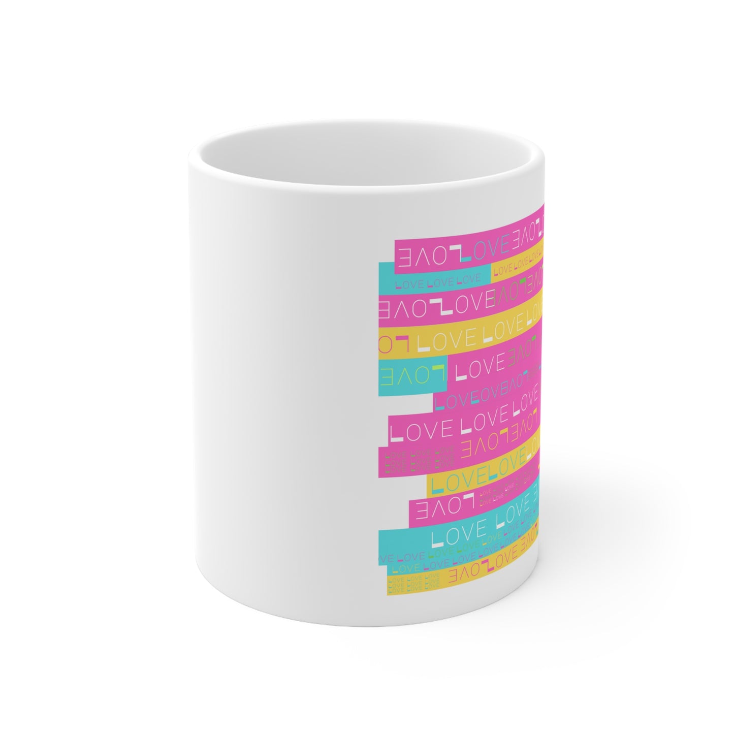 LOVE & LIGHT Ceramic Mug, 11oz