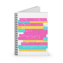 Load image into Gallery viewer, LOVE &amp; LIGHT Spiral Notebook - Ruled Line