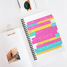 Load image into Gallery viewer, LOVE &amp; LIGHT Spiral Notebook - Ruled Line