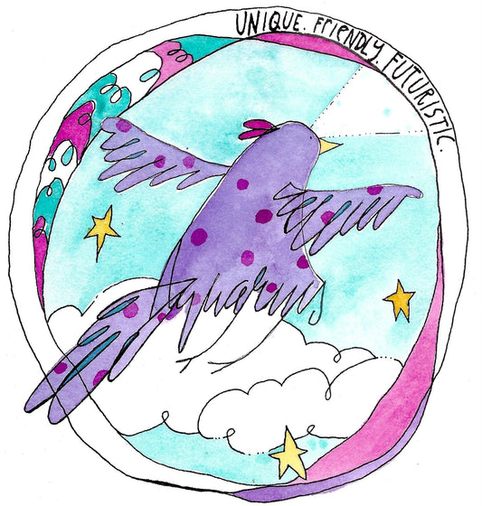Family Zodiac Astro-Flock Art Prints Aquarius