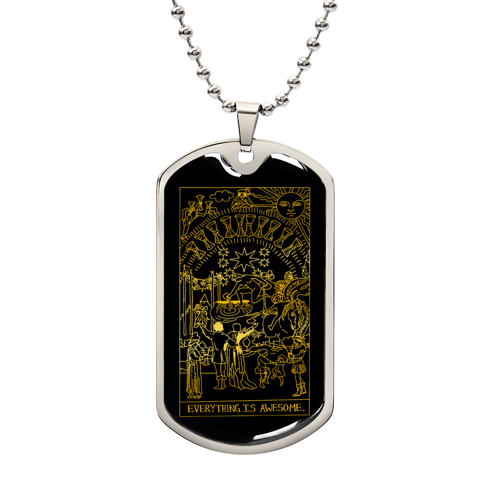 Everything Is Awesome Dog Tag Jewelry