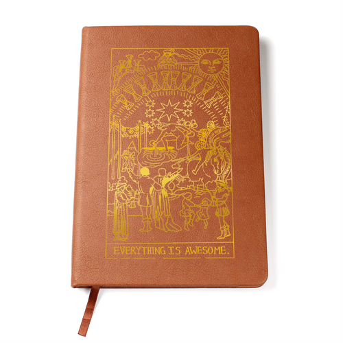 Everything Is Awesome Leather Journal