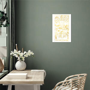 Everything Is Awesome Tarot Card Metal Wall Art Print