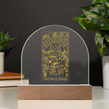 Load image into Gallery viewer, Everything Is Awesome Tarot Card Acrylic Dome Plaque
