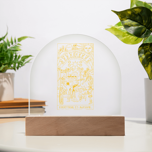 Everything Is Awesome Tarot Card Acrylic Dome Plaque