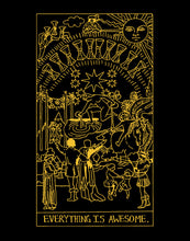 Load image into Gallery viewer, Everything Is Awesome Black and Gold Poster