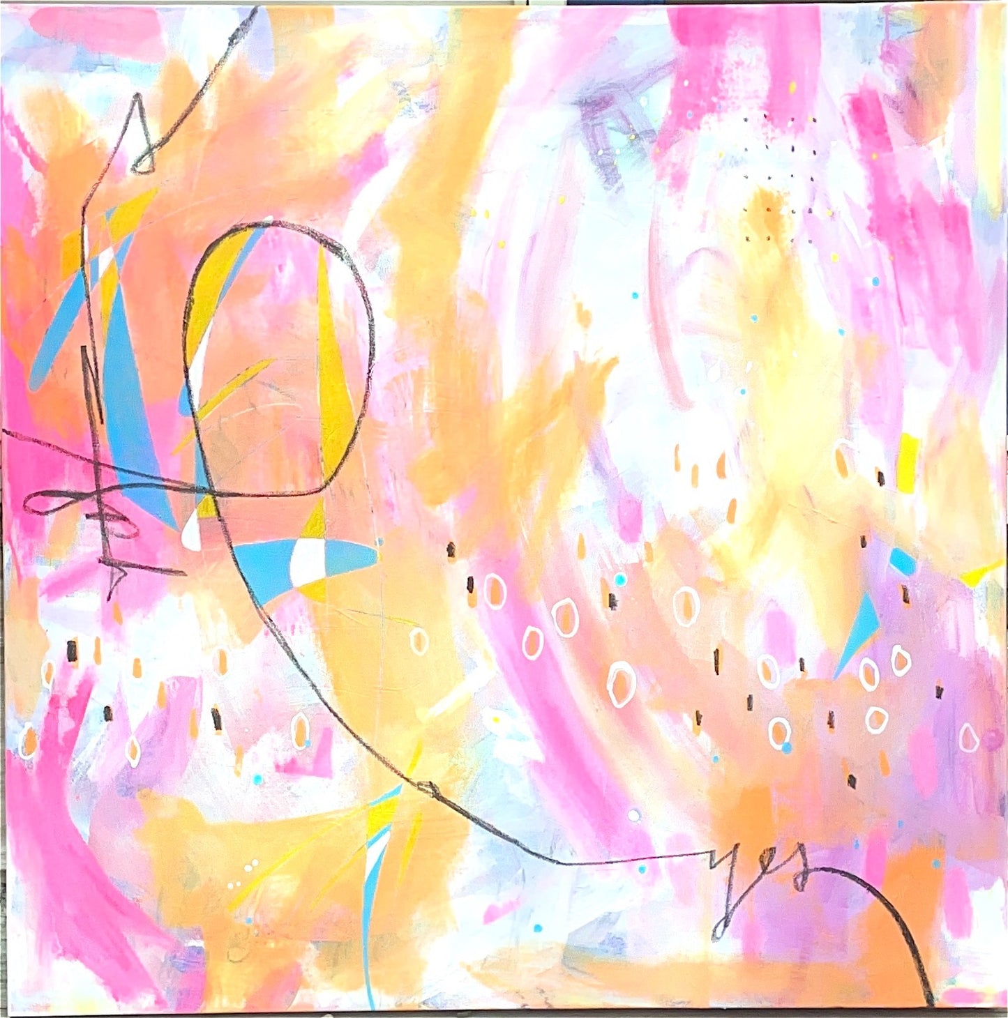 SALVATION aka Farm Fresh Eggs:  Original Mixed Media Art