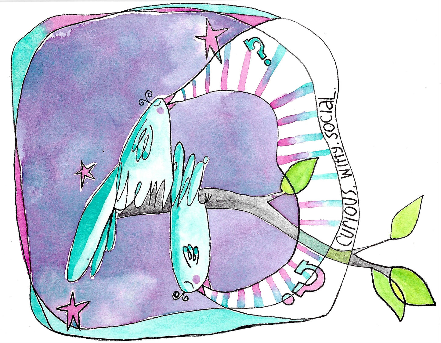 Family Zodiac Astro-Flock Art Prints Aries
