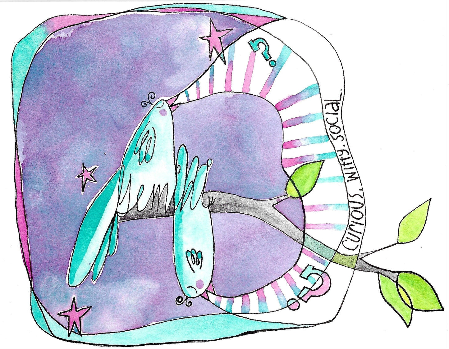 Family Zodiac Astro-Flock Art Prints Leo