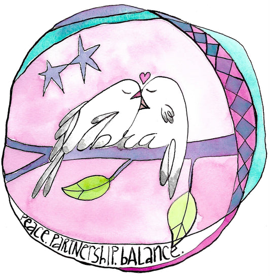Family Zodiac Astro-Flock Art Prints Libra