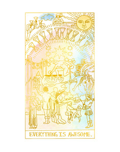 Everything Is Awesome Metal print