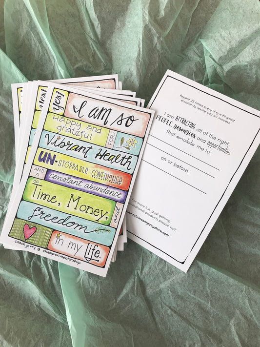 Goal-Getters Cards, set of 12