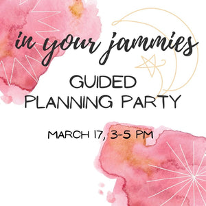 In Your Jammies PLANNING PARTY